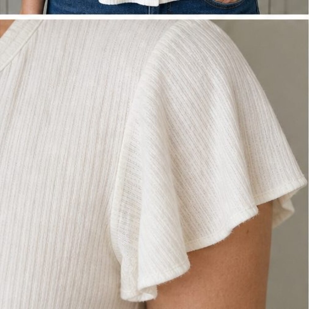 Ivory Wrap Blouse - Picture 5 of 6